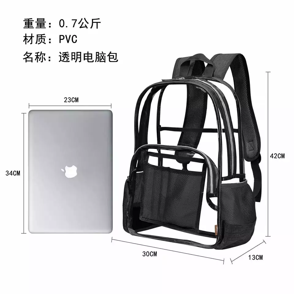 2in1 Transparent Backpack – Bags for Girls/Women - Image 9