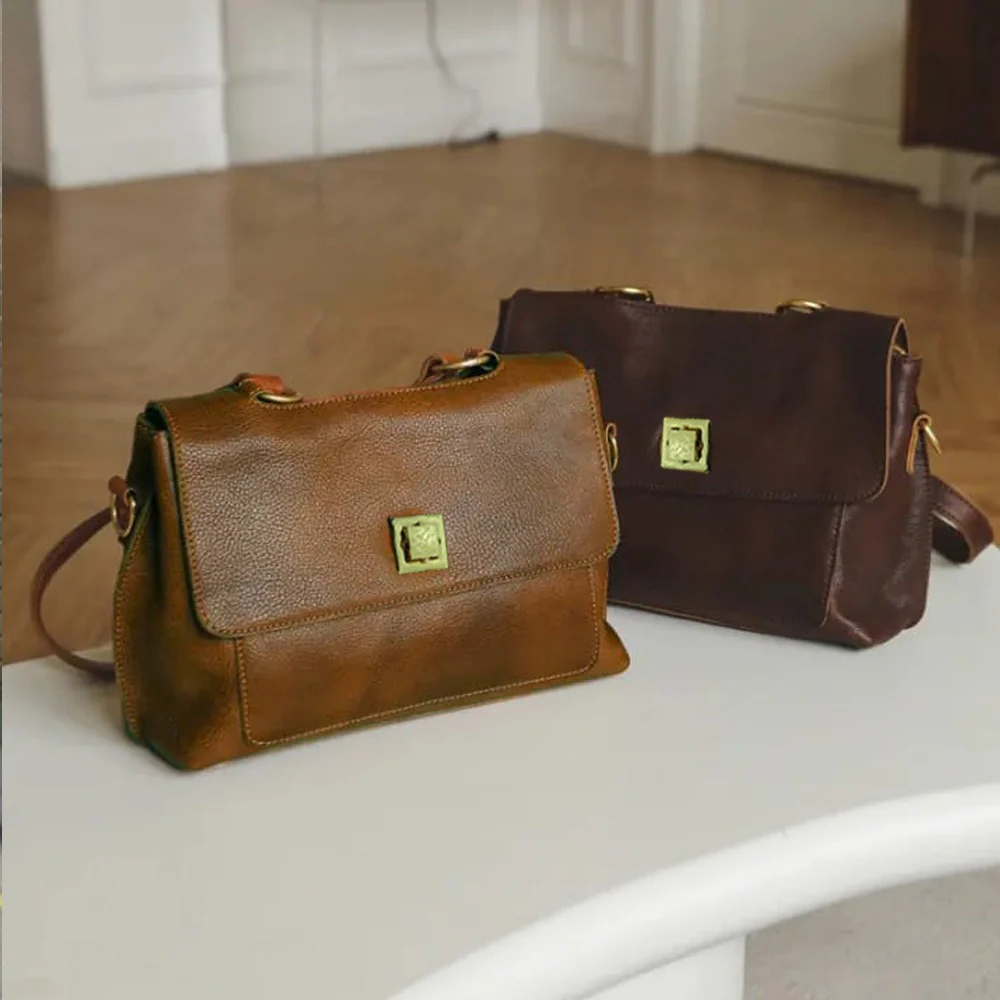 Vintage Desire Leather Handbag – Retro Bag for Women - Image 4