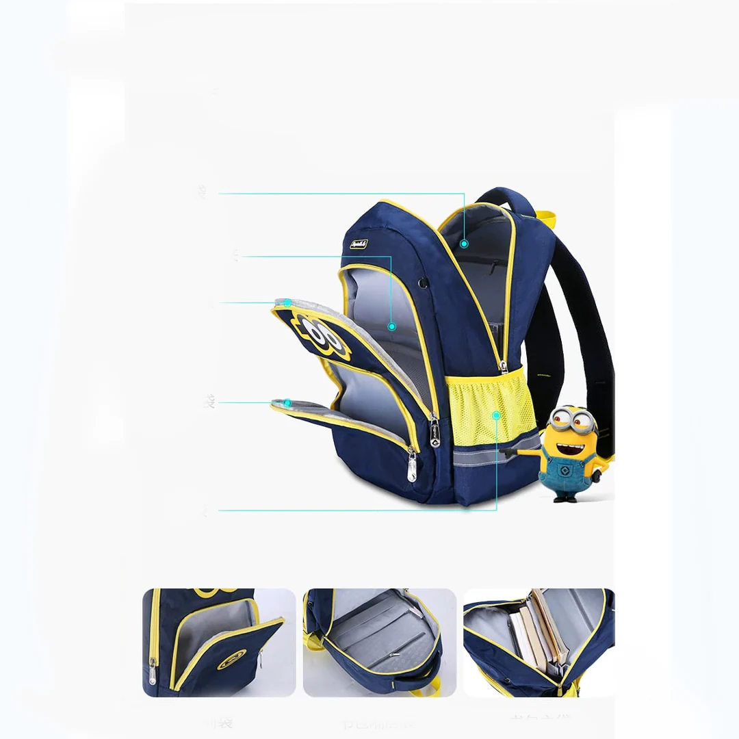 Minnion School Bag - Unisex Backpack for Girls/Boys - Image 7